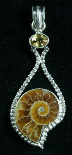Sterling Silver Ammonite Pendant #4863